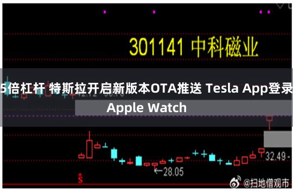 5倍杠杆 特斯拉开启新版本OTA推送 Tesla App登录Apple Watch